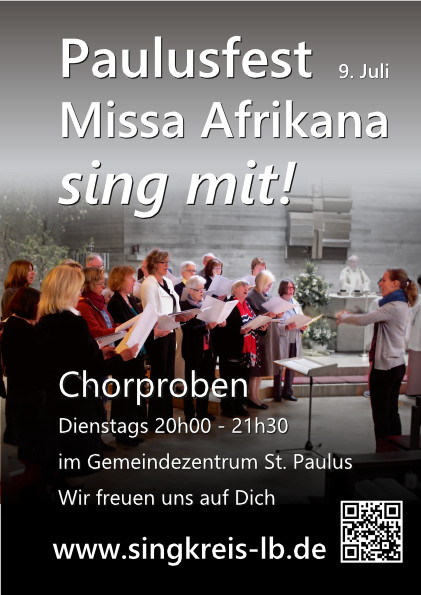 Paulusfest Sing Mit Plakat
